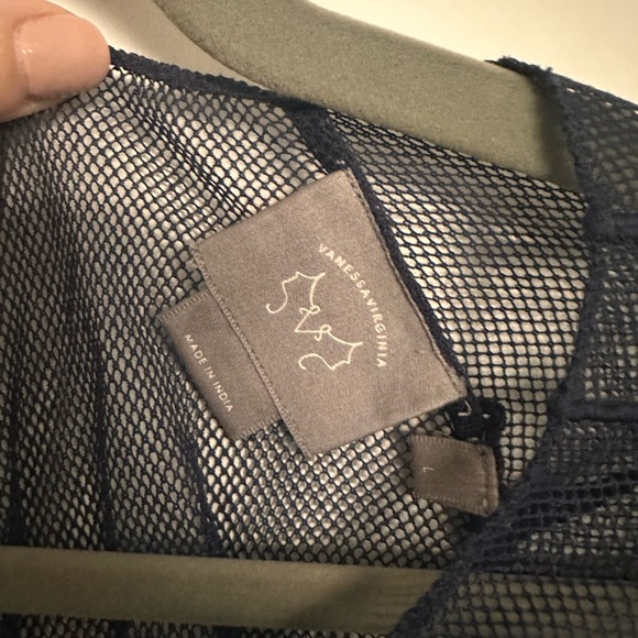 Vanessa Virginia Navy Lace Blouse - Picture 3 of 5